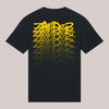 T-Shirt für Zanderangler mit stylischem Backprint in Gelb – Zander Streetwear
