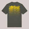 T-Shirt für Zanderangler mit stylischem Backprint in Gelb – Zander Streetwear