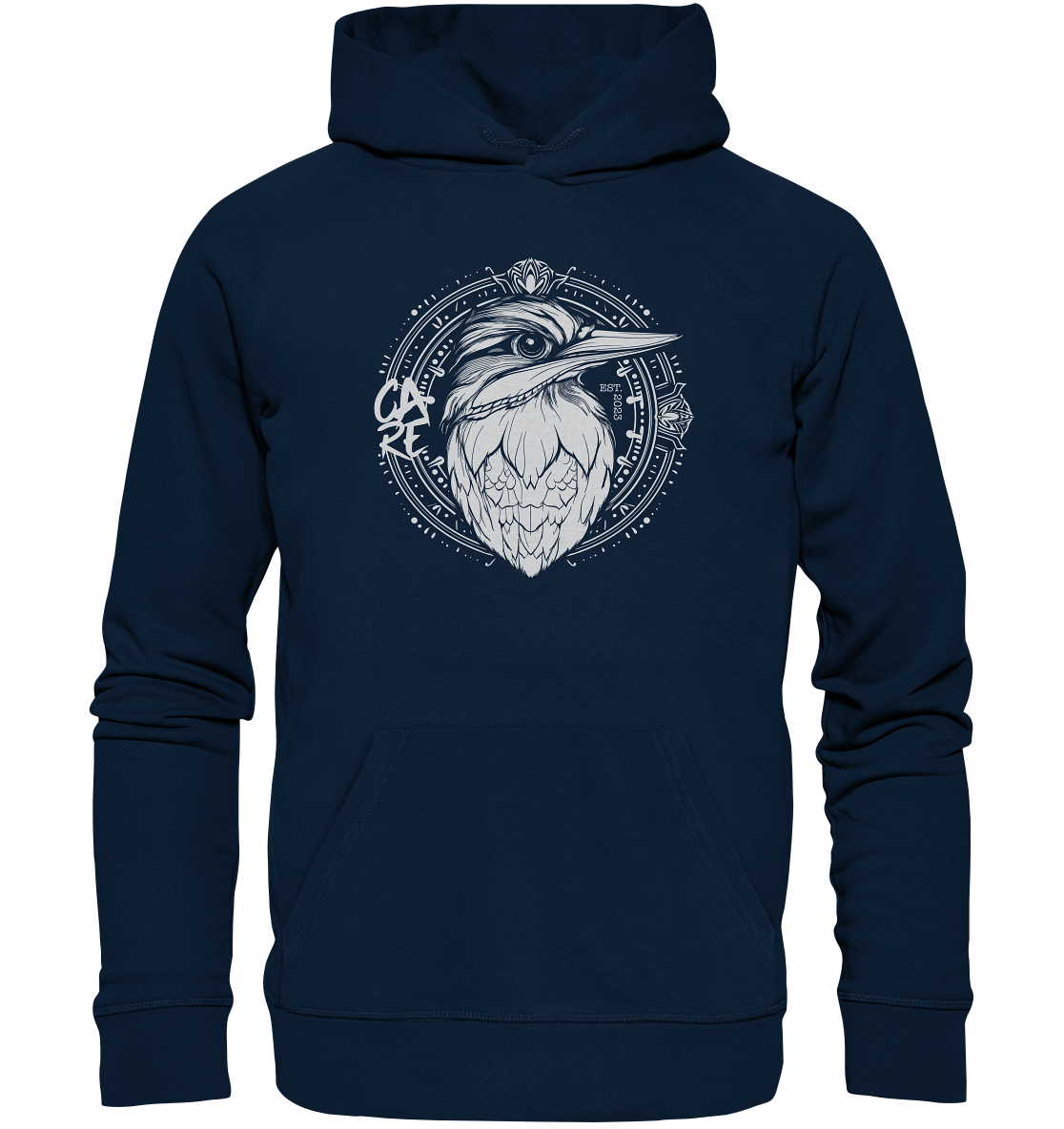 Birdy Navy Hoodie 100% Bio-Baumwolle