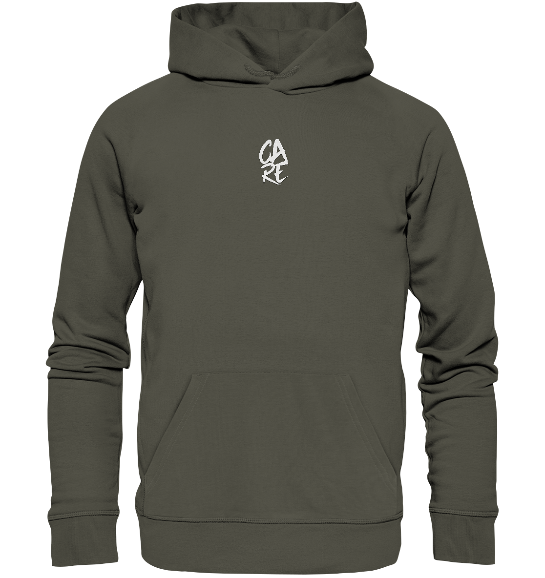 Care Khaki Hoodie 100% Bio Baumwolle