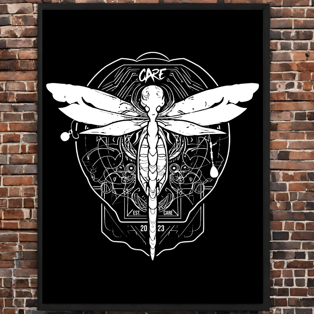 Dragon Fly Framed Poster