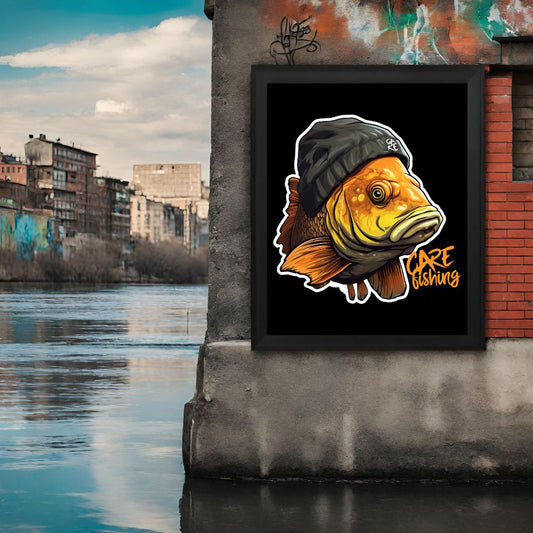 Carp Hat Framed Poster